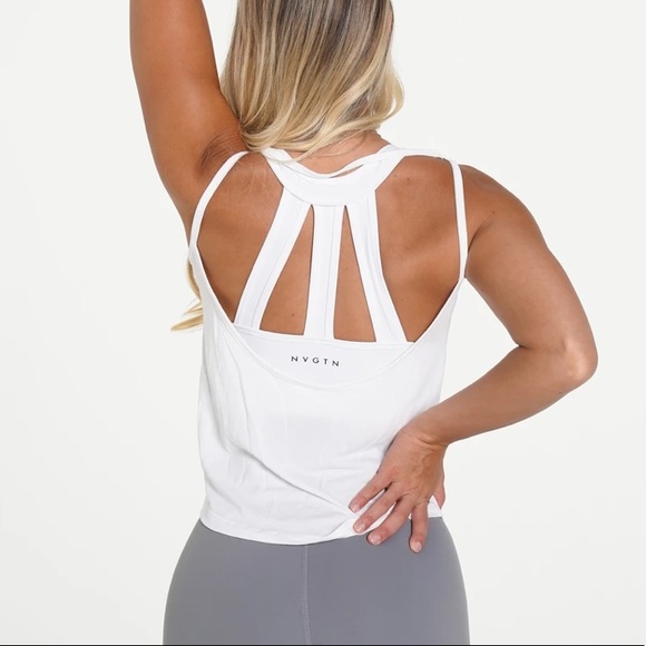 NVGTN Tops - NWT!! NVGTN white flow tank